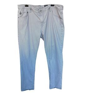 AG Adriano Goldschmied Tellis Jeans Mens 40x33‎ Houndstooth Straight Leg